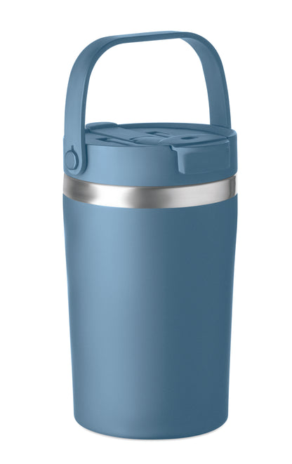 Doppelwandiger Becher aus recyceltem Edelstahl (90 % recycelter Edelstahl und 10 %