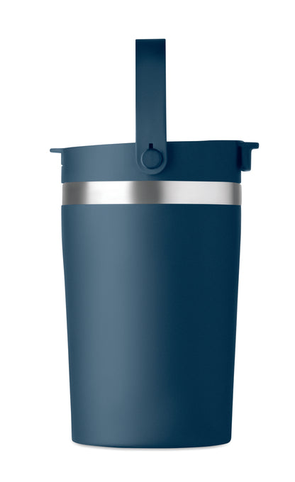 Doppelwandiger Becher aus recyceltem Edelstahl (90 % recycelter Edelstahl und 10 %