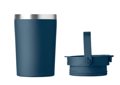 Doppelwandiger Becher aus recyceltem Edelstahl (90 % recycelter Edelstahl und 10 %