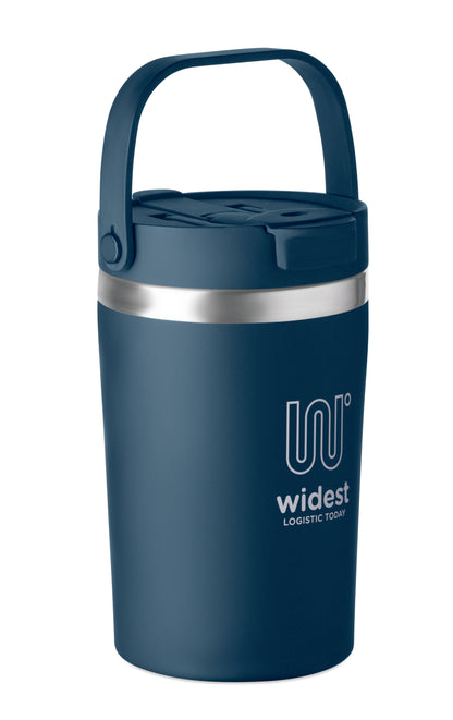 Doppelwandiger Becher aus recyceltem Edelstahl (90 % recycelter Edelstahl und 10 %