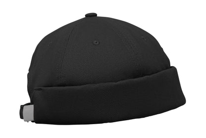 Docker Cap aus 100% schwerer gebürsteter Baumwolle 260g/m² Mesh und Metallschnalle.