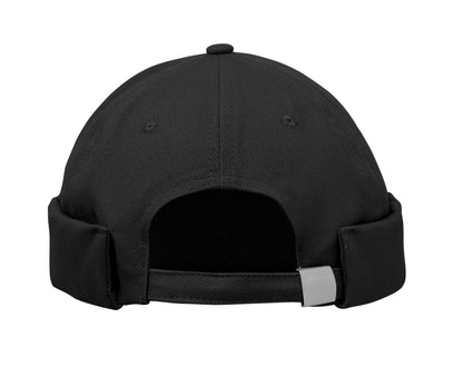 Docker Cap aus 100% schwerer gebürsteter Baumwolle 260g/m² Mesh und Metallschnalle.