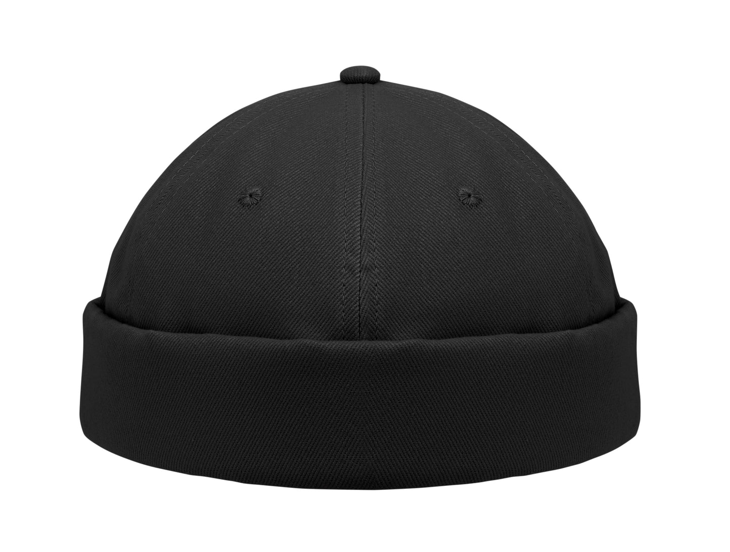 Docker Cap aus 100% schwerer gebürsteter Baumwolle 260g/m² Mesh und Metallschnalle.