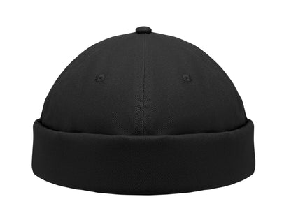 Docker Cap aus 100% schwerer gebürsteter Baumwolle 260g/m² Mesh und Metallschnalle.