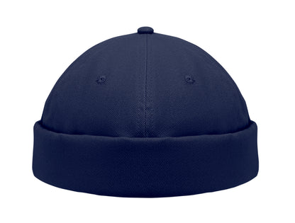 Docker Cap aus 100% schwerer gebürsteter Baumwolle 260g/m² Mesh und Metallschnalle.