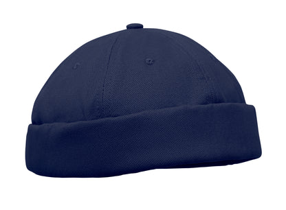 Docker Cap aus 100% schwerer gebürsteter Baumwolle 260g/m² Mesh und Metallschnalle.