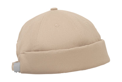 Docker Cap aus 100% schwerer gebürsteter Baumwolle 260g/m² Mesh und Metallschnalle.