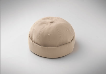 Docker Cap aus 100% schwerer gebürsteter Baumwolle 260g/m² Mesh und Metallschnalle.