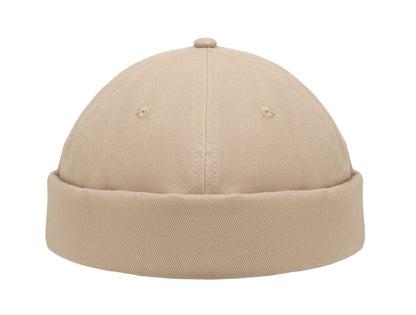 Docker Cap aus 100% schwerer gebürsteter Baumwolle 260g/m² Mesh und Metallschnalle.
