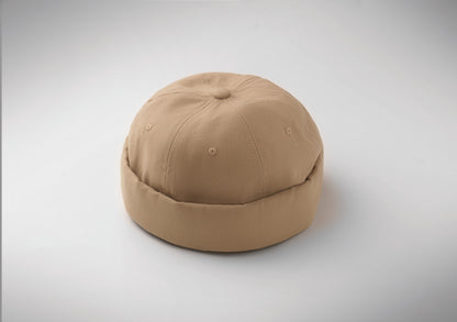Docker Cap aus 100% schwerer gebürsteter Baumwolle 260g/m² Mesh und Metallschnalle.