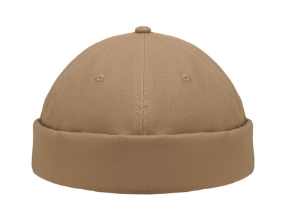 Docker Cap aus 100% schwerer gebürsteter Baumwolle 260g/m² Mesh und Metallschnalle.
