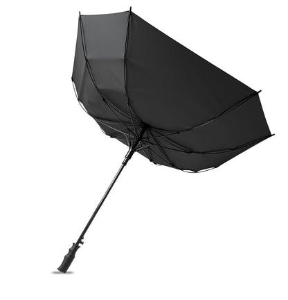 23'' Regenschirm in quadratischer Form aus 190T Pongee Polyester. Windbeständig. Gestell und