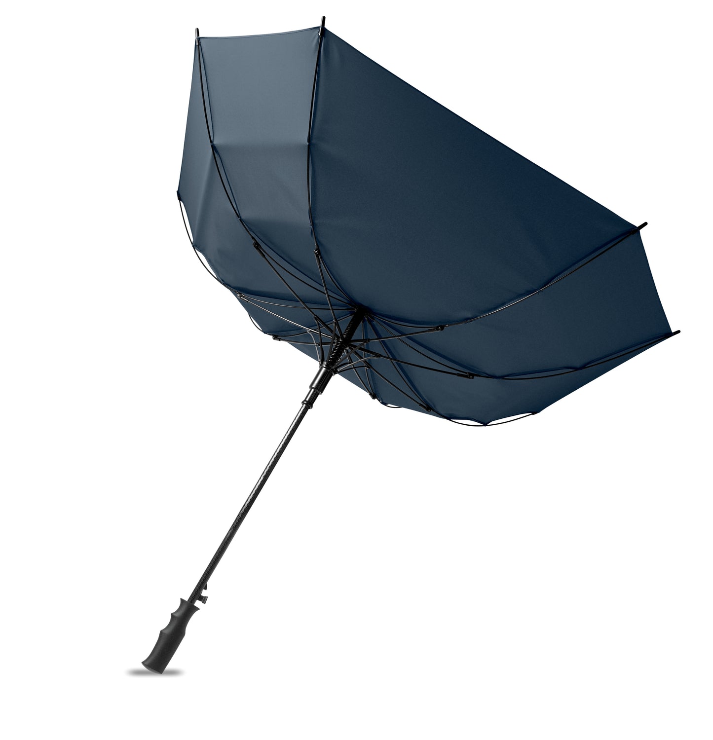 23'' Regenschirm in quadratischer Form aus 190T Pongee Polyester. Windbeständig. Gestell und