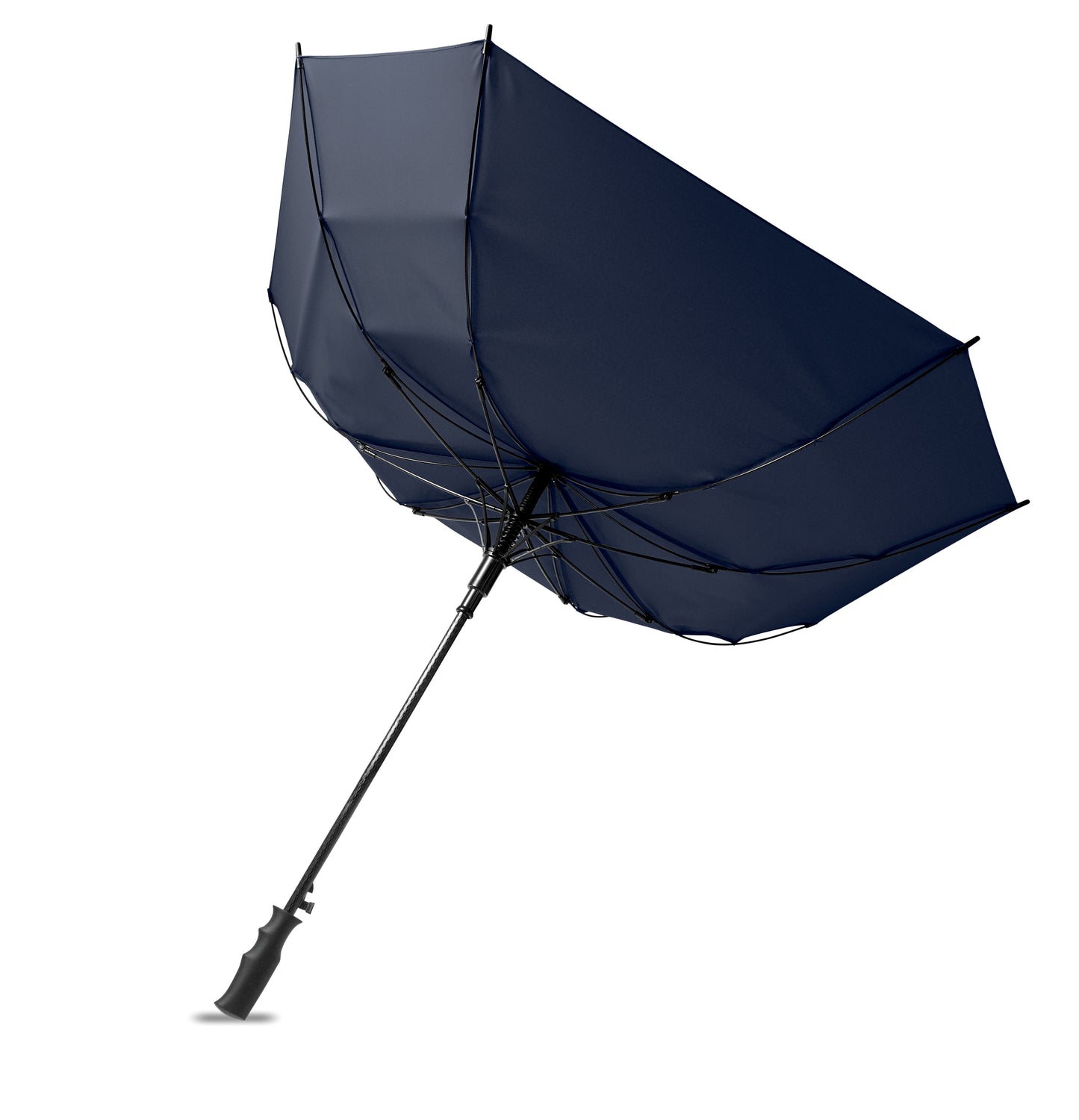 23'' Regenschirm in quadratischer Form aus 190T Pongee Polyester. Windbeständig. Gestell und