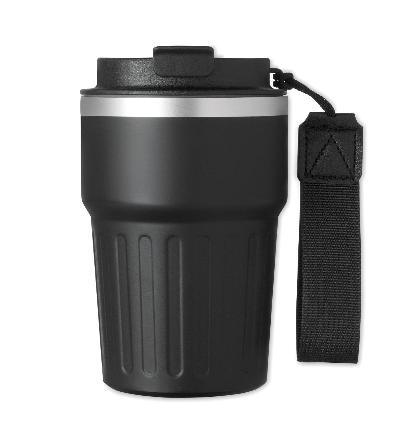 3-teiliges Geschenkset: DIN A5 Notizbuch Kugelschreiber aus recyceltem Aluminium doppelwandiger Becher aus