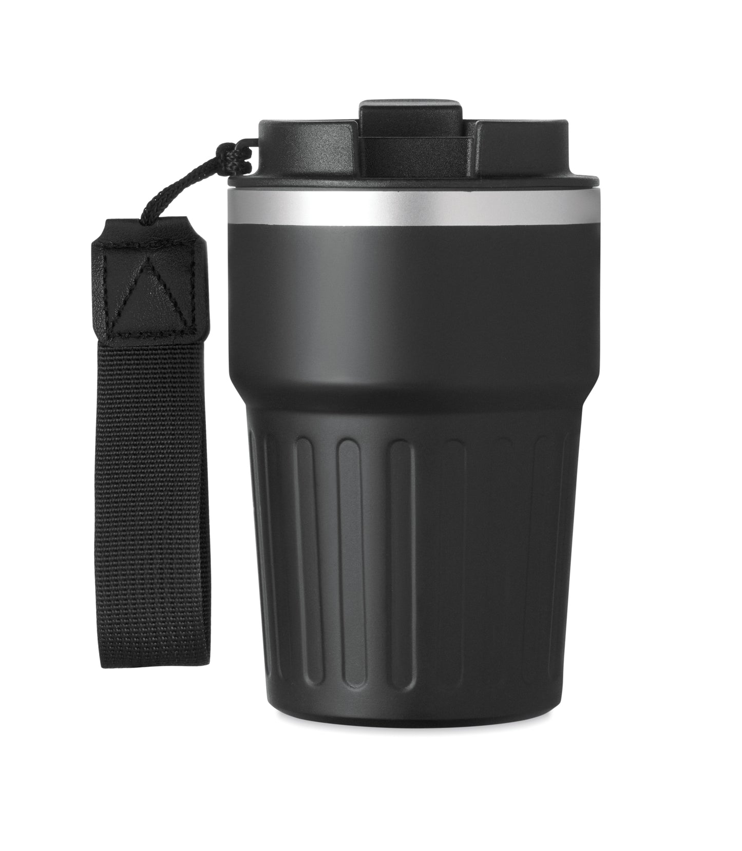 3-teiliges Geschenkset: DIN A5 Notizbuch Kugelschreiber aus recyceltem Aluminium doppelwandiger Becher aus