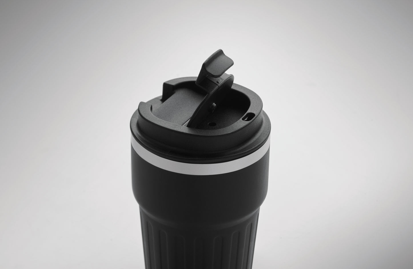 3-teiliges Geschenkset: DIN A5 Notizbuch Kugelschreiber aus recyceltem Aluminium doppelwandiger Becher aus