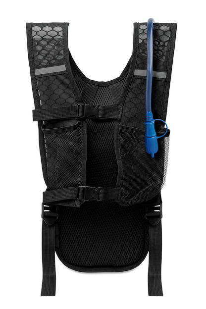 Sportrucksack aus wasserabweisendem 420D PU/Nylon mit Details aus Mesh. Inkl. 1500ml EVA-Wasserbehälter