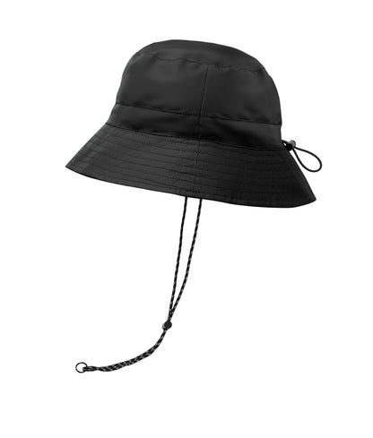 Wasserabweisender Fisherman-Hat inkl. Beutel aus gleichem Material und ABS-Karabiner. Polyester 64 g/m².