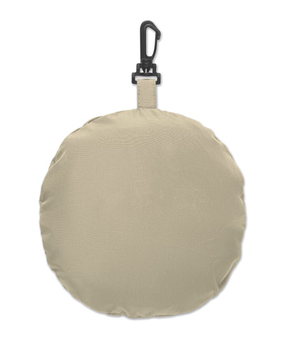 Wasserabweisender Fisherman-Hat inkl. Beutel aus gleichem Material und ABS-Karabiner. Polyester 64 g/m².