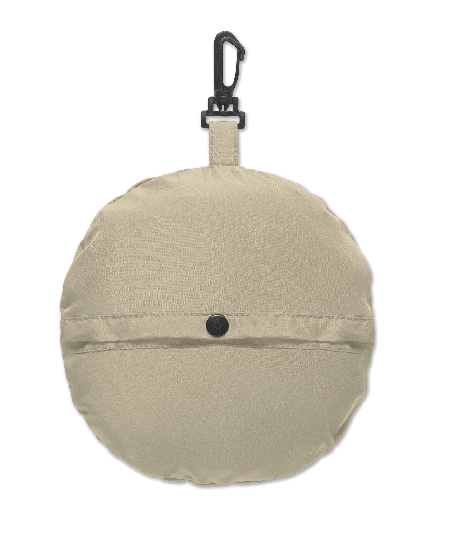 Wasserabweisender Fisherman-Hat inkl. Beutel aus gleichem Material und ABS-Karabiner. Polyester 64 g/m².