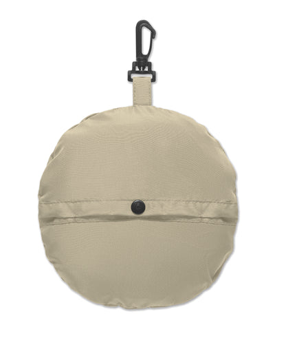 Wasserabweisender Fisherman-Hat inkl. Beutel aus gleichem Material und ABS-Karabiner. Polyester 64 g/m².
