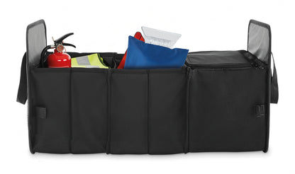 Auto-Organizer für den Kofferraum. Faltbar. Mit 3 Fächern davon ein Kühlfach. 600D