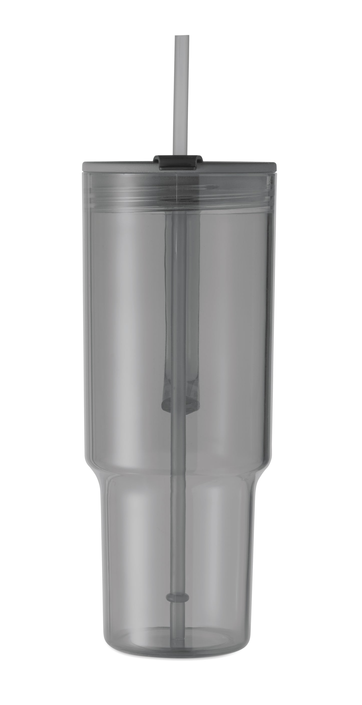 Trinkbecher aus RPET. Verschluss mit integriertem PP-Trinkhalm. Füllmenge: 1200 ml.