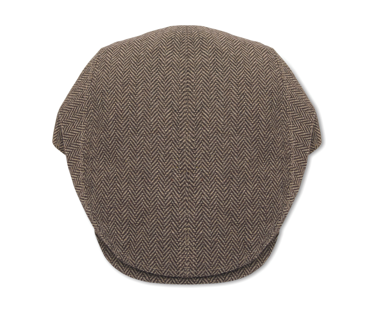 Flache Newsboy-Kappe aus meliertem 335 g/m² Polyester mit Metallverschluss.