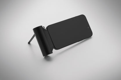 Powerbank 5000 mAh im Gehäuse aus ABS. Mit Smartphone-Halter. Typ-C-Eingang/Ausgang und 20W