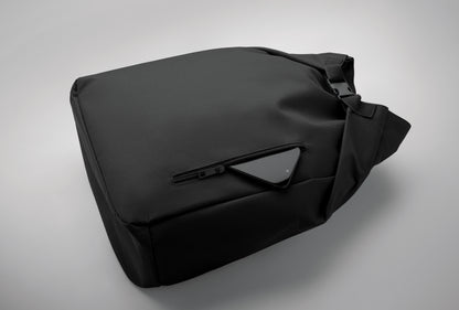 15'' Rolltop-Laptop-Rucksack aus 600D RPET-Polyester mit gepolstertem 210D RPET-Futter. Fronttasche mit Reißverschluss
