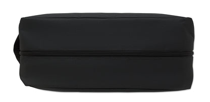 Schuhtasche aus 600D RPET Polyester mit seitlichem Tragegriff und Reißverschluss.