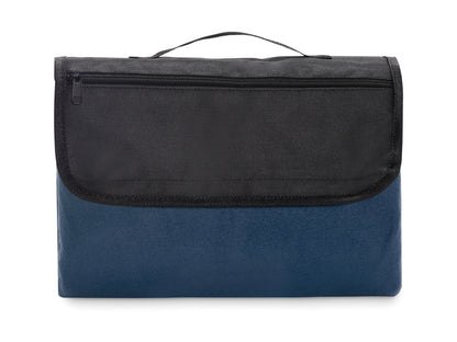 Picknickdecke aus RPET Polar-Fleece 150 g/m² (68% recyceltes Polyester/32% Polyester) mit wasserabweisend