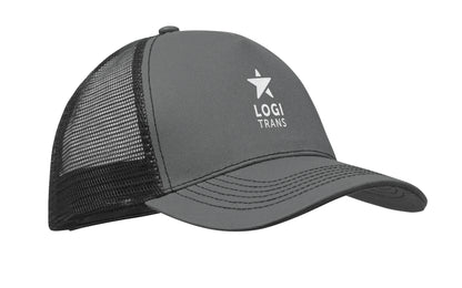 Trucker-Kappe. 5 Panels. Front und Schirm aus 250 g/m² Baumwolle Rückseite aus