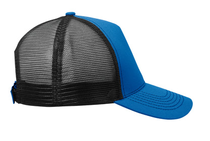 Trucker-Kappe. 5 Panels. Front und Schirm aus 250 g/m² Baumwolle Rückseite aus