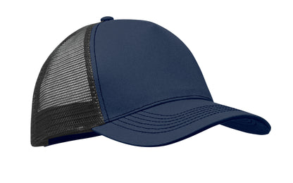 Trucker-Kappe. 5 Panels. Front und Schirm aus 250 g/m² Baumwolle Rückseite aus