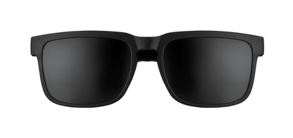 Festival-Sonnenbrille mit verspiegelten Gläsern und mattem gummiertem Rahmen. UV400-Schutz.