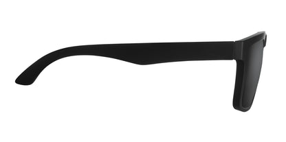 Festival-Sonnenbrille mit verspiegelten Gläsern und mattem gummiertem Rahmen. UV400-Schutz.