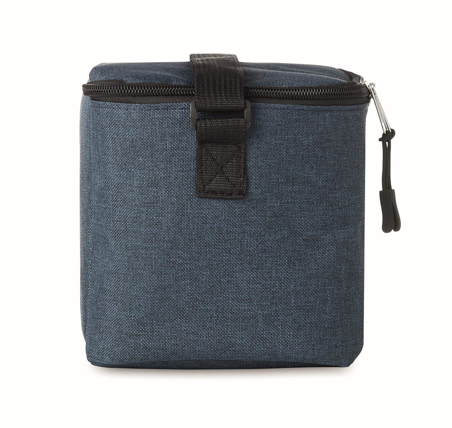 2 tone Kühltasche für 6 Dosen mit Fronttasche. 600D RPET. Isoliermaterial: 0
