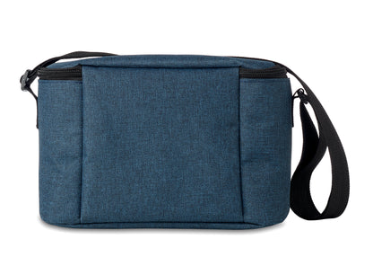 2 tone Kühltasche für 6 Dosen mit Fronttasche. 600D RPET. Isoliermaterial: 0