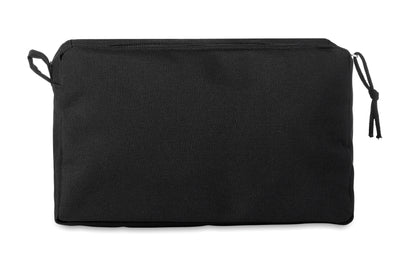 Kosmetiktasche mit Zweiwege-Reißverschluss. 600D RPET mit PU-Innenbeschichtung.