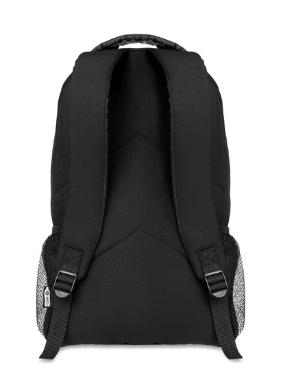 Rucksack aus 600D RPET mit Schnürung auf der Vorderseite und reflektierenden Details.