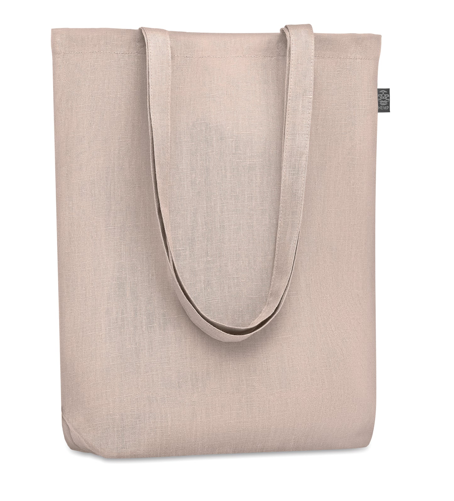 Shopping Tasche mit langen Tragegriffen. 100% Hanfgewebe. 200 g/m².