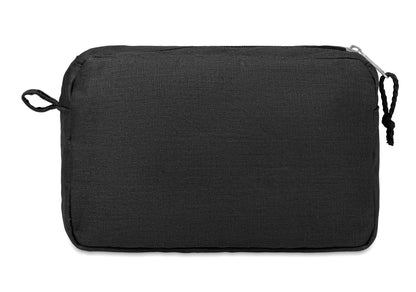 Kosmetiktasche mit Zweiwege-Reißverschluss. 100% Hanfgewebe. 200 g/m².