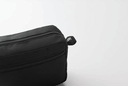 Kosmetiktasche mit Zweiwege-Reißverschluss. 100% Hanfgewebe. 200 g/m².