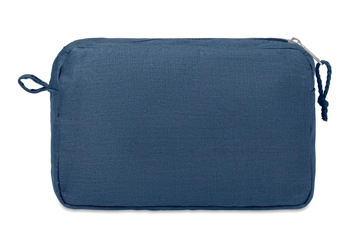 Kosmetiktasche mit Zweiwege-Reißverschluss. 100% Hanfgewebe. 200 g/m².