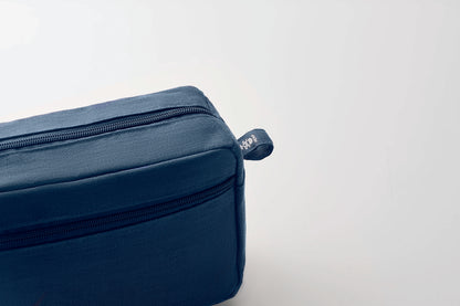 Kosmetiktasche mit Zweiwege-Reißverschluss. 100% Hanfgewebe. 200 g/m².
