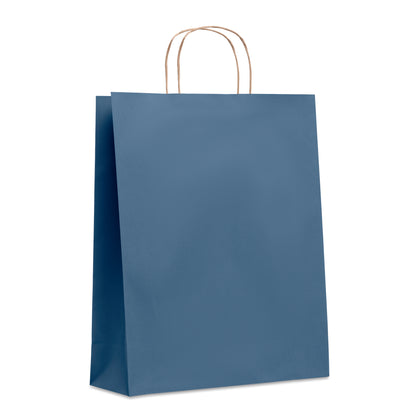 Große Papiertüte. Eine Tüte aus Papier (50% recycelt) bietet eine tolle Möglichkeit