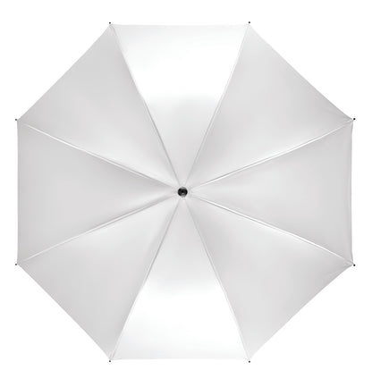 27'' Regenschirm aus 190T Pongee. Windbeständig. Stock und Stangen aus Fiberglas. Schwarze