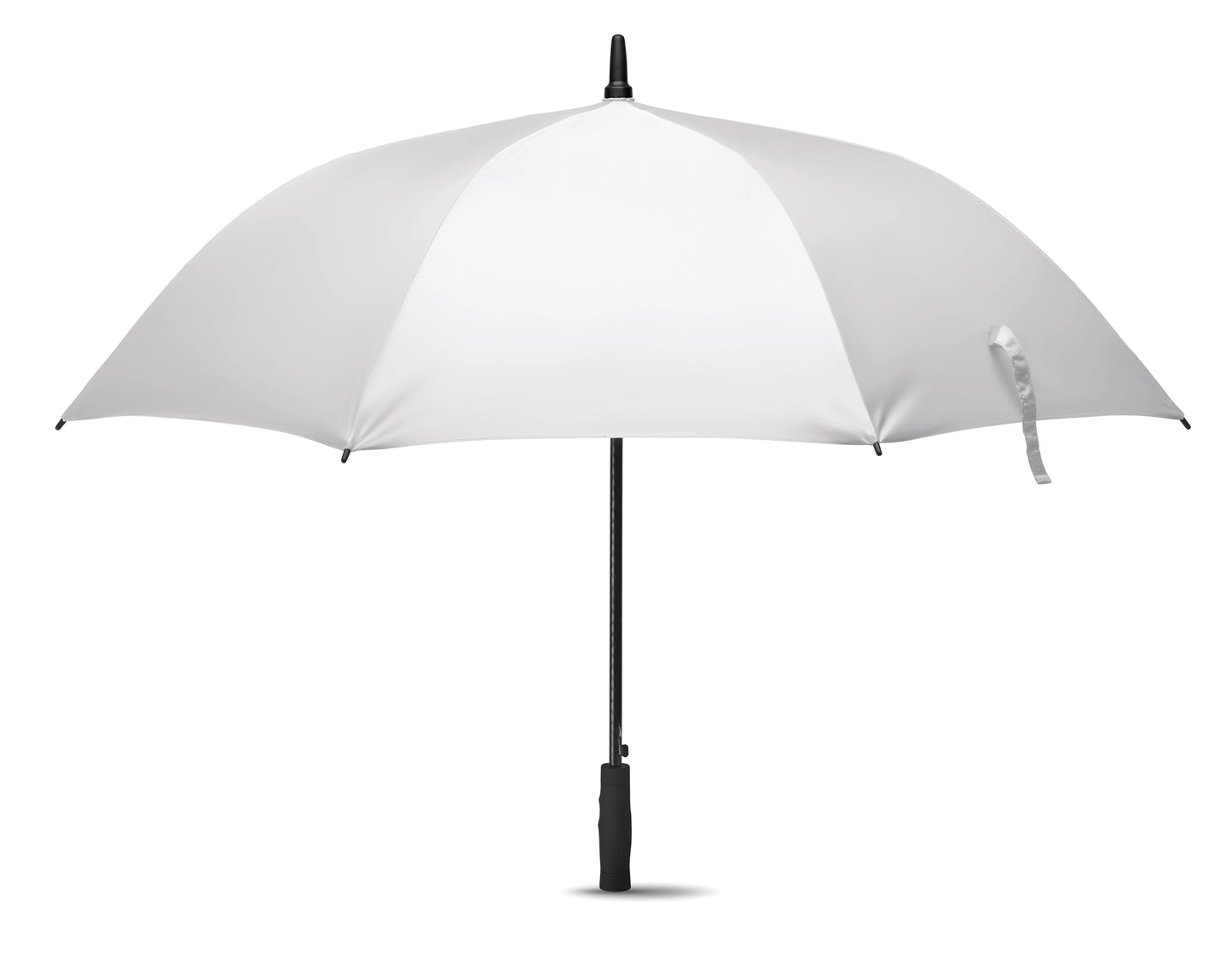 27'' Regenschirm aus 190T Pongee. Windbeständig. Stock und Stangen aus Fiberglas. Schwarze